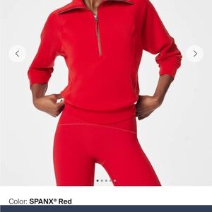 SPANX AirEssentials® Red Half Zip (M)
